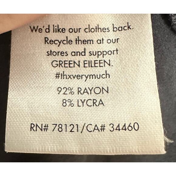 Eileen Fisher Gray Scoop Neck Casual Tunic Womens Medium Lightweight Half Sleeve - Picture 6 of 7